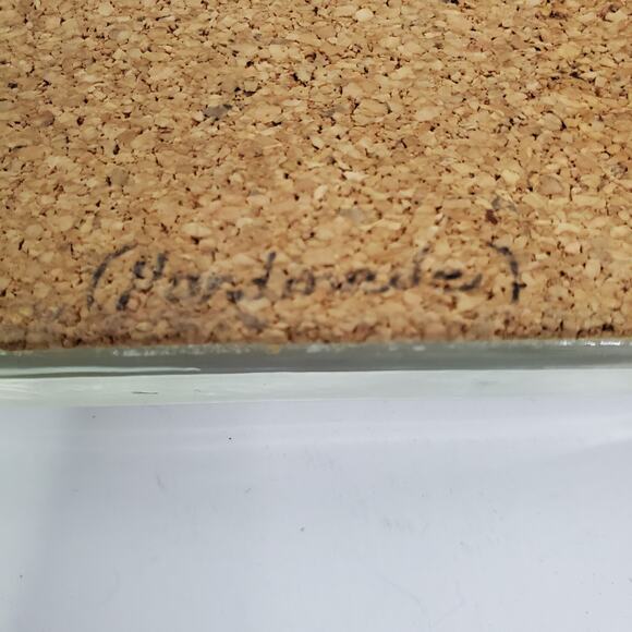 Vintage 83' Hearts Floral Cross Stitch Handmade Glass Paperweight Office Decor - Picture 5 of 11